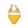 Disney Princess two-piece swimsuit for little girls - with flower pattern - yellow - 110