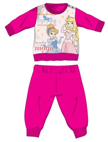 Disney Princesses winter thick baby pajamas - cotton flannel pajamas - pink - 80