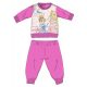 Dicker Winter-Babypyjama der Disney-Prinzessinnen – Pyjama aus Baumwollflanell – Dunkelrosa – 80