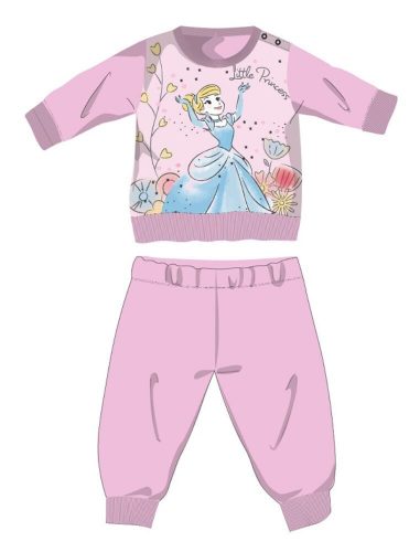 Pijama bebelus din bumbac iarna Printesa Disney - pijamale interlock