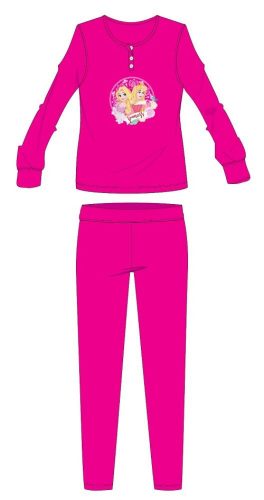 Disney Princess Baumwollflanellpyjama – Winterdicker Kinderpyjama – Rosa – 104