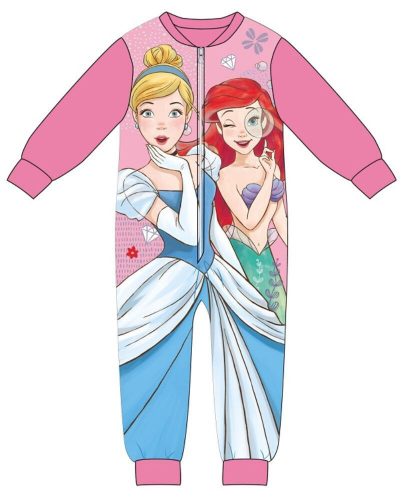 Disney Princess one-piece overalls children's pajamas - interlock cotton pajamas - pink - 110