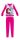 Disney-Prinzessinnen Winter-Kinderpyjama aus Baumwolle – Interlock-Pyjama – Rosa – 104