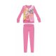 Pijamale pentru copii din bumbac iarna Printesele Disney - pijamale interlock - roz - 104