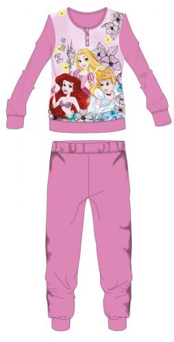 Disney Princess fleece pajamas - winter thick children's pajamas - pink - 110