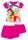 Disney Princess Baumwoll-Sommer-Ensemble – T-Shirt-Shorts-Set – Rosa – 104