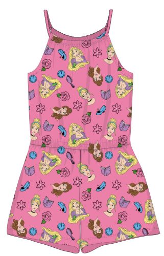 Salopette estiva in cotone Disney Princess - rosa - 104