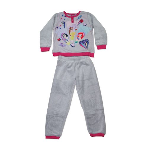 Winter children's pajamas - Coral - Disney Princesses - gray - 104