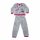 Winter-Kinderpyjama – Koralle – Disney-Prinzessinnen – Grau – 98