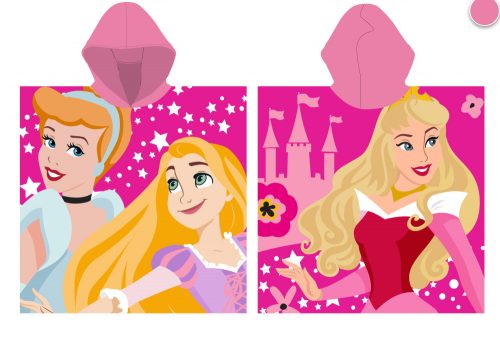 Disney Princesses 100% cotton poncho - 55x110 cm