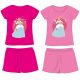 Disney Princess Baumwoll-Sommer-Ensemble – T-Shirt-Shorts-Set – Rosa – 110