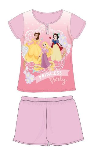 Disney Princesses summer short-sleeved children's pajamas - cotton jersey pajamas - light pink - 110