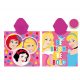 Disney Princesses children's poncho - pink with hood - 55x110