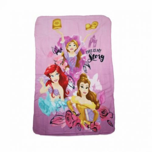 Princesses baby girl fleece blanket - 100 x 150 cm - pink