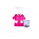 Children's robe - coral - Ice magic - 110 - pink