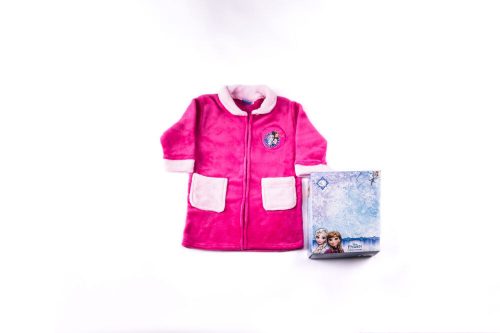 Children's robe - coral - Jégváraz - 116 - pink