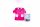 Accappatoio per bambini - corallo - Ice Magic - 98 - rosa