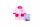 Accappatoio per bambini - corallo - Ice Magic - 104 - rosa chiaro