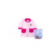 Children's robe - coral - Ice Magic - 104 - light pink