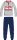 Snoopy men's thin cotton pajamas - jersey pajamas - light gray-dark blue - L