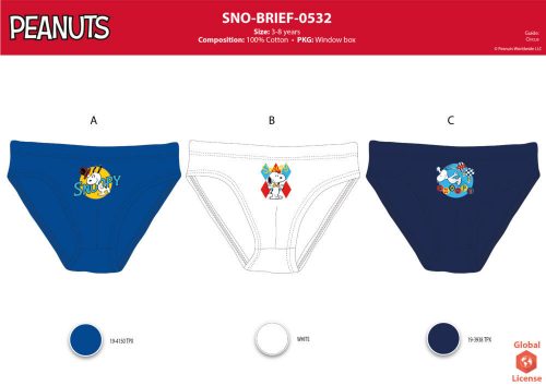 Snoopy boy's underwear - 3-piece cotton underwear