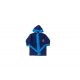 Children's robe - Microfiber hooded - Spiderman - 110-116 - dark blue