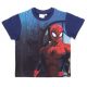 T-shirt da ragazzo Spiderman a maniche corte - t-shirt in cotone elasticizzato - blu scuro_104