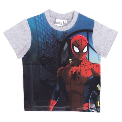 T-shirt da ragazzo Spiderman a maniche corte - t-shirt in cotone elasticizzato - grigio_104