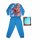 Pigiama per bambini lungo e sottile in cotone - Spiderman - con motivo astratto - Jersey - blu medio - 128