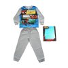 Pigiama per bambini lungo e sottile in cotone - Spiderman - Jersey - grigio - 104