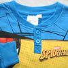 Dlouhé tenké bavlněné dětské pyžamo - Spiderman - Jersey - středně modrá - 122