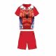 Summer short-sleeved children's cotton pajamas - Spiderman - red - 122