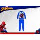 Winter cotton interlock children's pajamas - Spiderman - medium blue - 104