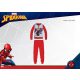 Winter cotton interlock children's pajamas - Spiderman - red - 110