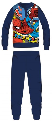 Pijamale de iarnă Spiderman coral - albastru închis - 104