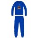 Spiderman winterlicher dicker Kinderpyjama – Baumwollflanellpyjama – mittelblau – 128