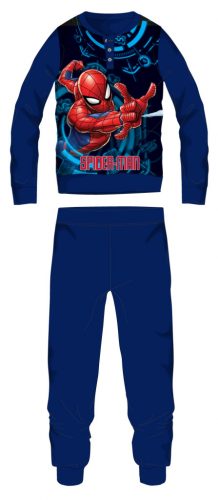 Pigiama in pile Spiderman - pigiama invernale spesso per bambini - blu scuro - 110