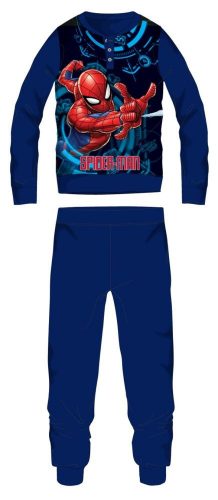 Pigiama in pile Spiderman - pigiama invernale spesso per bambini - blu scuro - 98