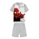 Spiderman summer short-sleeved children's pajamas - cotton jersey pajamas - gray - 122