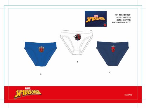 Spiderman boy underwear - 3-piece cotton underwear