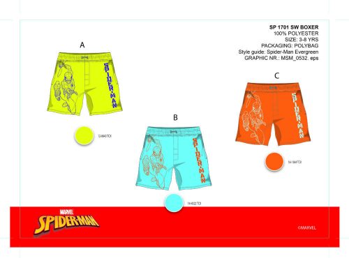 Spiderman children's swimming trunks - orange - 104