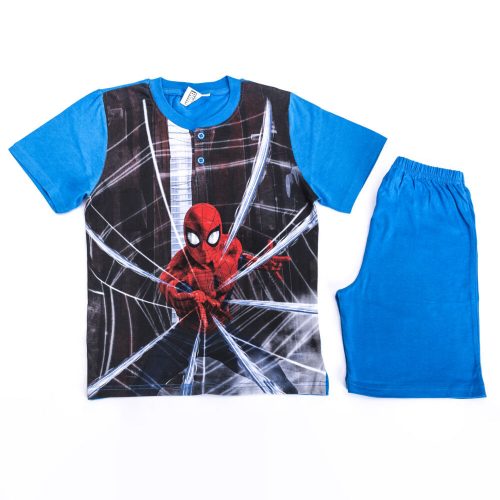 Short-sleeved cotton children's pajamas - Spiderman