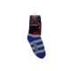 Anti-slip children's ankle socks - Spiderman - plush - dark blue-medium blue - 27-30