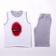 Spiderman boy cotton summer ensemble - T-shirt-shorts set - gray - 110