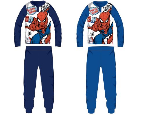 Spiderman cotton jersey children's pajamas - medium blue - 104