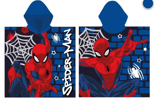 Rýchloschnúce pončo Spiderman - 55x110 cm