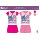 Stitch summer short-sleeved children's pajamas for little girls - cotton pajamas - pink - 104