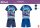 Stitch cotton summer ensemble for little boys - t-shirt-shorts set - dark blue - 104