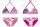 Stitch two-piece swimsuit for girls - bikini with triangle top - pink - 104