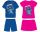 Disney Stitch cotton summer ensemble - T-shirt-shorts set - medium blue - 110